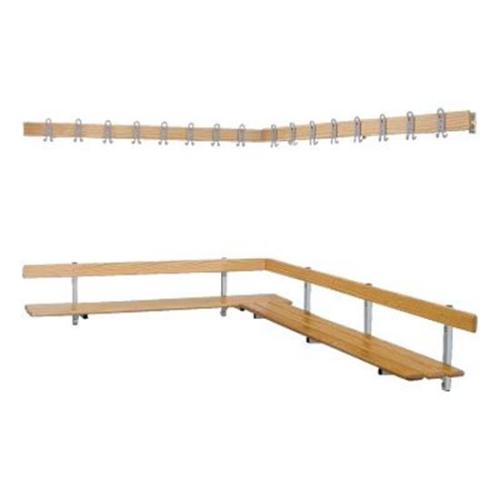 Image sur 991313736 Banc de vestiaire Sport-Thieme pour fixation murale