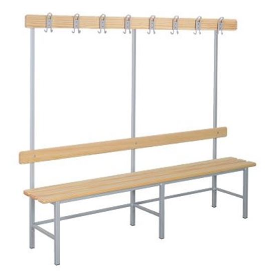 Image sur 991313778 Banc de vestiaire Sport-Thieme unilatéral avec dossier