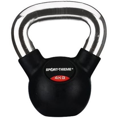 Image de 991190801 Kettlebell Sport-Thieme caoutchoutée avec poignée chrome