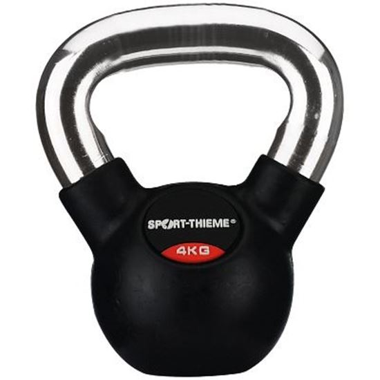 Image sur 991190801 Kettlebell Sport-Thieme caoutchoutée avec poignée chrome