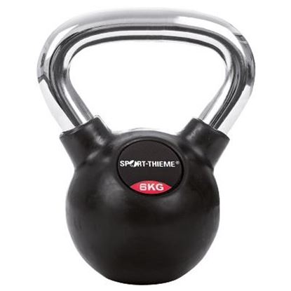 Image de 991190814 Kettlebell Sport-Thieme caoutchoutée avec poignée chrome