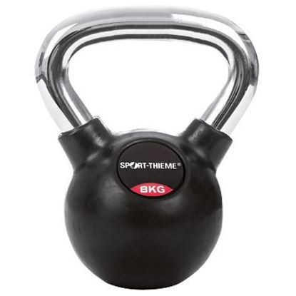 Image de 991190827 Kettlebell Sport-Thieme caoutchoutée avec poignée chrome