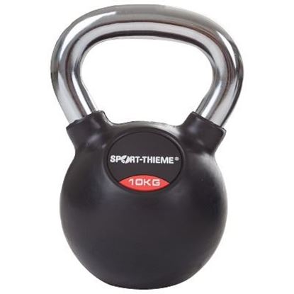 Image de 991190830 Kettlebell Sport-Thieme caoutchoutée avec poignée chrome