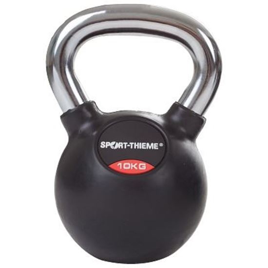 Image sur 991190830 Kettlebell Sport-Thieme caoutchoutée avec poignée chrome