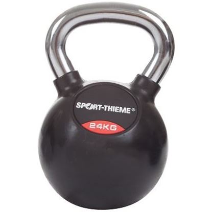 Image de 991190885 Kettlebell Sport-Thieme caoutchoutée avec poignée chrome