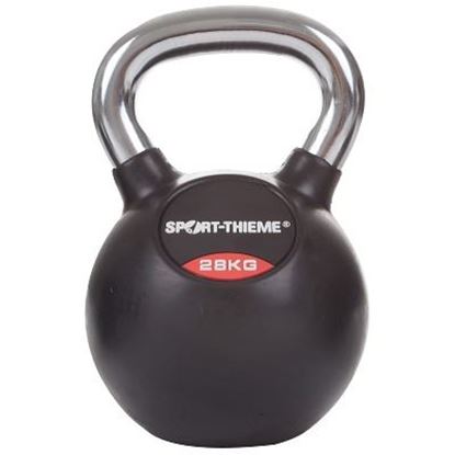 Image de 991190898 Kettlebell Sport-Thieme caoutchoutée avec poignée chrome