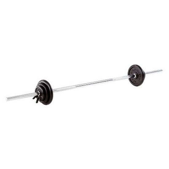 Image sur 991465206 Kit haltère long 275 kg Sport-Thieme caoutchouté ou chrome