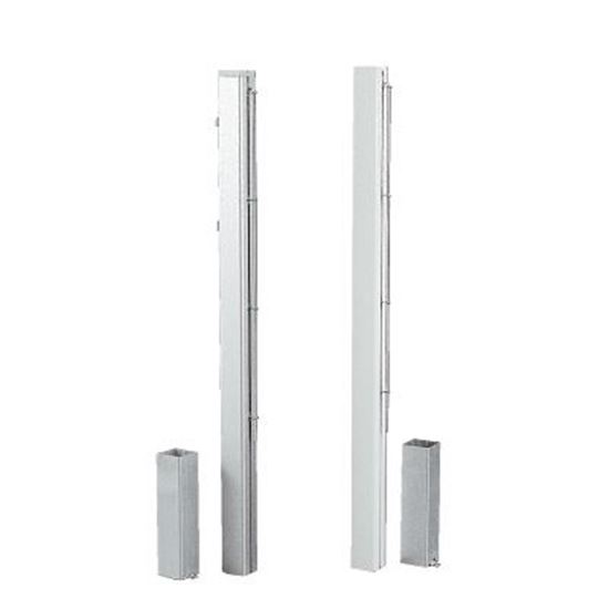 Image sur 991374403 Poteaux de tennis carrés 80x80 mm aluminium