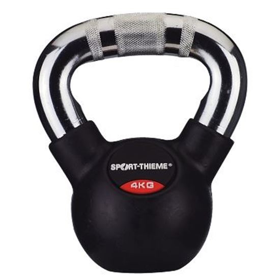 Image sur 992201304 Kettlebell Sport-Thieme caoutchoutée avec poignée chrome