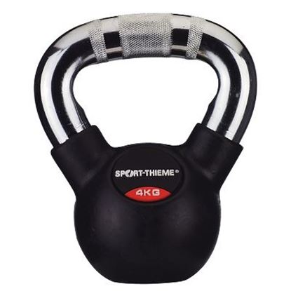 Image de 992201346 Kettlebell Sport-Thieme caoutchoutée avec poignée chrome