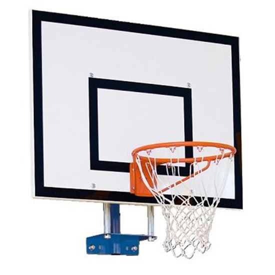 Image sur 992058014 Châssis mural pour but de basket Sport-Thieme modèle fixe