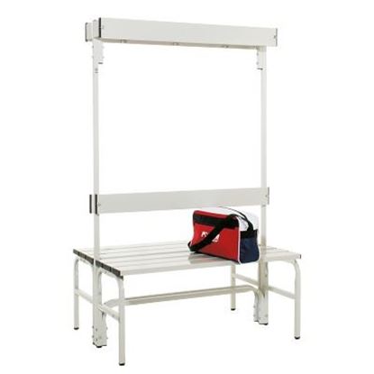 Image de 992263902 Banc de vestiaire Sypro Wolf pour espaces mouillés avec dossier double