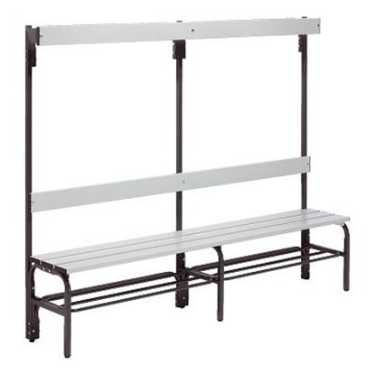 Image de 992263508 Banc de vestiaire Sypro Wolf pour espaces humides avec dossier