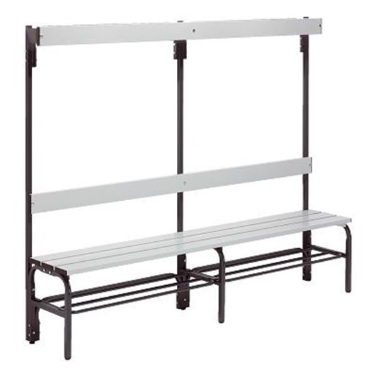 Image sur 992263511 Banc de vestiaire Sypro Wolf pour espaces humides avec dossier