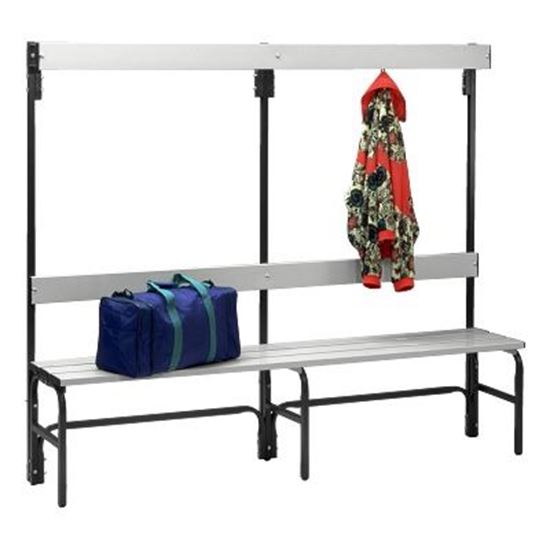 Image sur 992263524 Banc de vestiaire Sypro Wolf pour espaces humides avec dossier