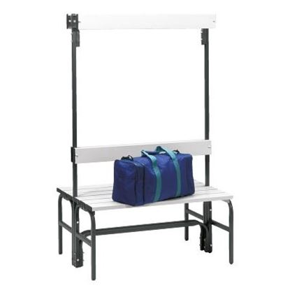 Image de 992263801 Banc de vestiaire Sypro Wolf pour espaces humides avec dossier double