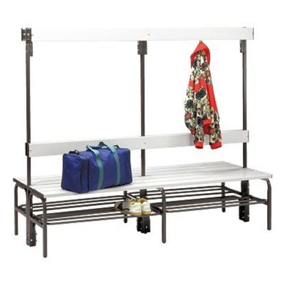 Image de 992263830 Banc de vestiaire Sypro Wolf pour espaces humides avec dossier double