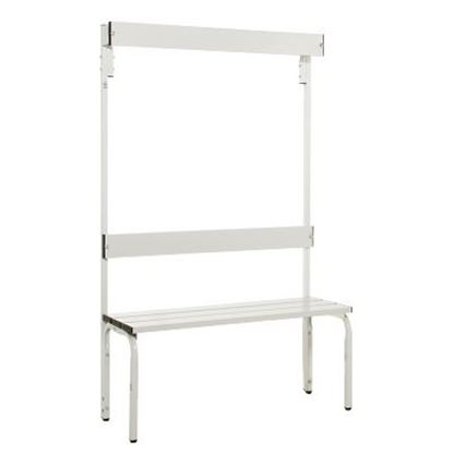 Image de 992263612 Banc de vestiaire Sypro Wolf pour espaces mouillés avec dossier