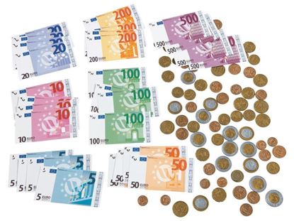 Image de 42608000 MONNAIE FACTICE en euros Lot de 56 billets SANS COLOR