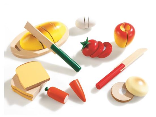 Image sur 32792020 ALIMENTS À COUPER Set sandwich MULTICOLOR