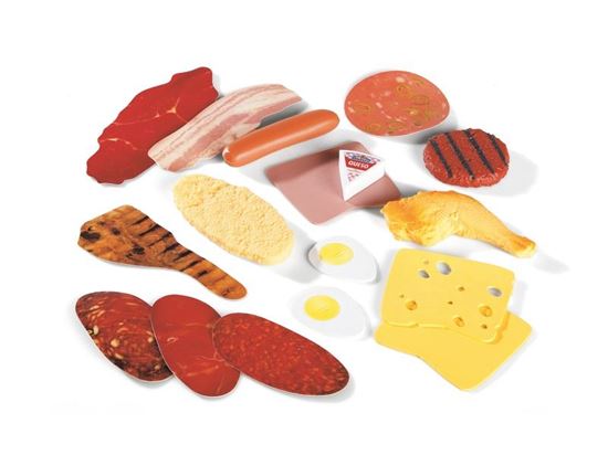 Image sur 2587020 LOT DE 16 PIÈCES DE CHARCUTERIE ET DE FROMAGE MULTICOLOR