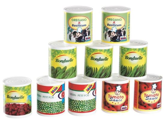 Image sur 1604020 LOT DE 10 CONSERVES DE LÉGUMES MULTICOLOR