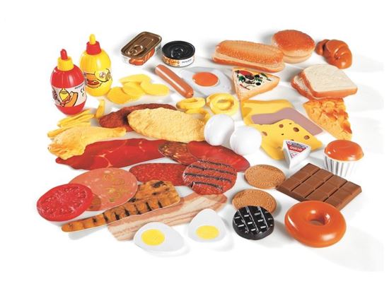 Image sur 2589020 MAXI LOT DE 48 ALIMENTS MULTICOLOR