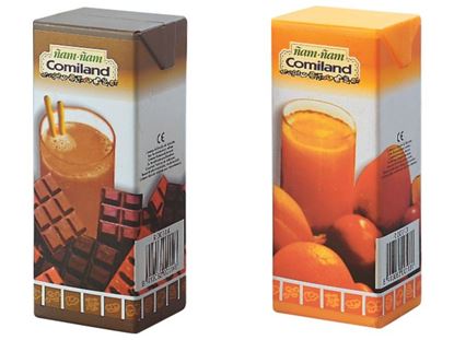 Image de 2567020 LOT DE 2 BRIQUES DE JUS DE FRUITS ET DE CHOCOLAT MULTICOLOR