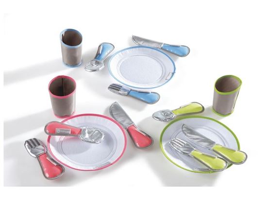 Image sur 39487020 DÎNETTE Tex'til Cooking Service complet pour 3 personnes MULTICOLOR