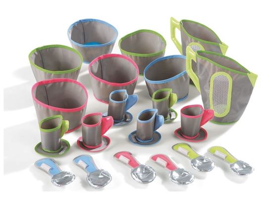 Image sur 40295020 DÎNETTE Tex'til Cooking Service à thé pour 6 personnes MULTICOLOR