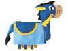 Image sur 44078002 DÉGUISEMENT 3D Cheval  d'Ivanhoé BLEU      