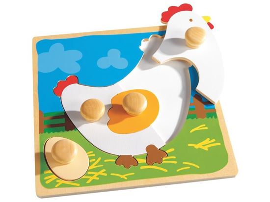 Image sur 26224020 ENCASTREMENT ANIMO Poule MULTICOLOR