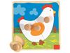 Image sur 26224020 ENCASTREMENT ANIMO Poule MULTICOLOR