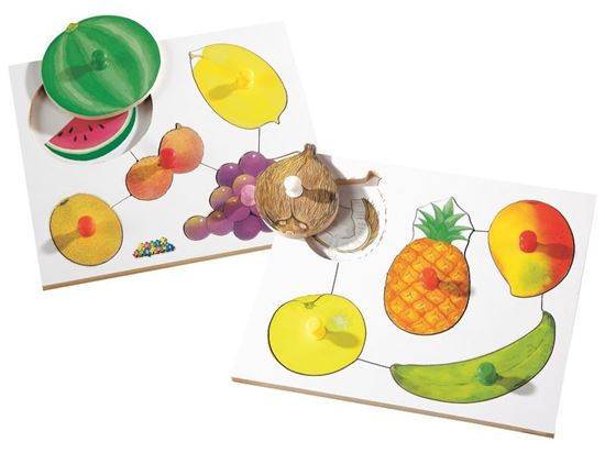 Image sur 31147020 ENCASTREMENT LES FRUITS ET LES LÉGUMES MAXI LOT MULTICOLOR