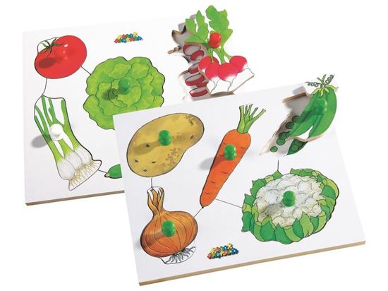 Image sur 19910020 ENCASTREMENT LES FRUITS ET LES LÉGUMES MAXI LOT MULTICOLOR