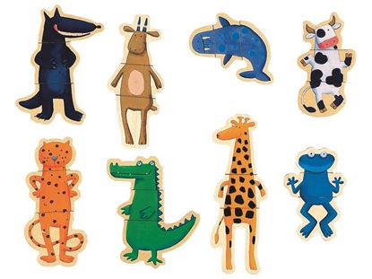 Image de 19358020 PUZZLE MAGNET Les animaux rigolos MULTICOLOR