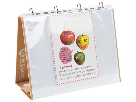 Image sur 34437135 CLASSEUR LUTRIN pour format A4 - Dos 3 cm SABLE     
