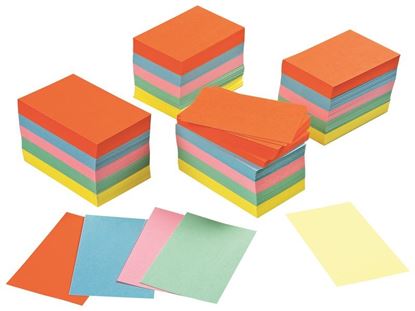 Image de 28568020 FICHES CARTONNÉES 7,5 x 5 cm MULTICOLOR