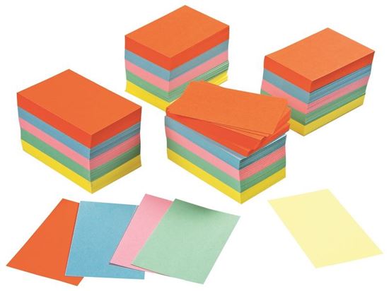 Image sur 28568020 FICHES CARTONNÉES 7,5 x 5 cm MULTICOLOR