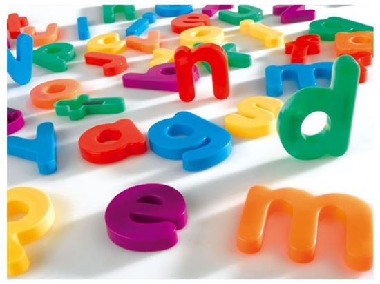 Image sur 2014020 GRANDES LETTRES MAGNÉTIQUES Multicolores Minuscules MULTICOLOR