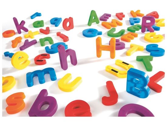 Image sur 31221020 GRANDES LETTRES MAGNÉTIQUES Multicolores MAXI LOT MULTICOLOR