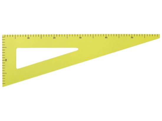 Image sur 46409014 OUTIL DE TRAÇAGE EN BOIS MAGNÉTIQUE Équerre 60° JAUNE     