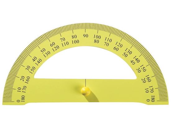 Image sur 46412014 OUTIL DE TRAÇAGE EN BOIS MAGNÉTIQUE Rapporteur 180° JAUNE     