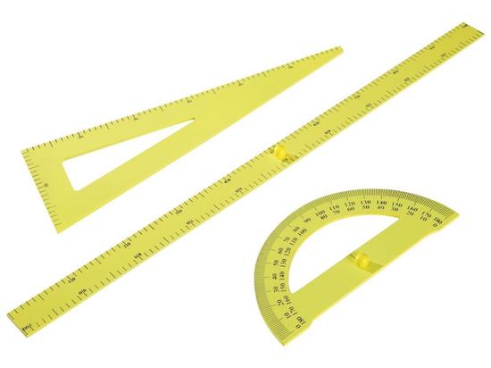 Image sur 47684014 OUTIL DE TRAÇAGE EN BOIS MAGNÉTIQUE MAXI LOT JAUNE     