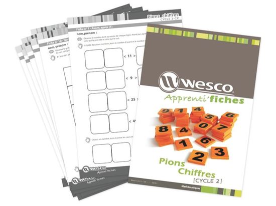 Image sur 38747171 APPRENTI' FICHES Pions chiffres DIVERS    