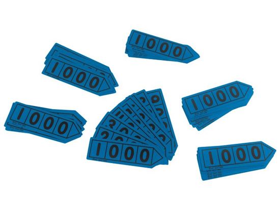 Image sur 27367002 FLÈCHES BASE 10  Petit modèle milliers BLEU      