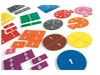 Image sur 38183020 Carrés et disques de fractions transparents, écriture fractionnaire MAXI LOT