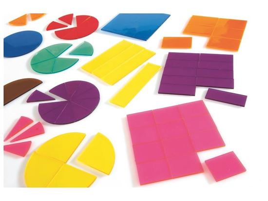 Image sur 38182020 Carrés et disques de fractions transparents MAXI LOT