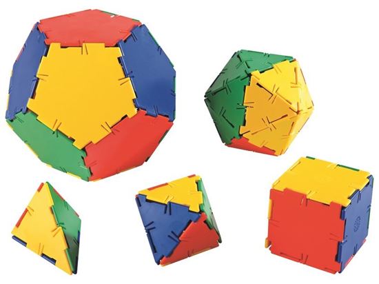 Image sur 28598020 KIT DE SOLIDES DE PLATON Polydron MULTICOLOR