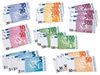 Image sur 42607000 MONNAIE FACTICE en euros Lot de 28 billets SANS COLOR